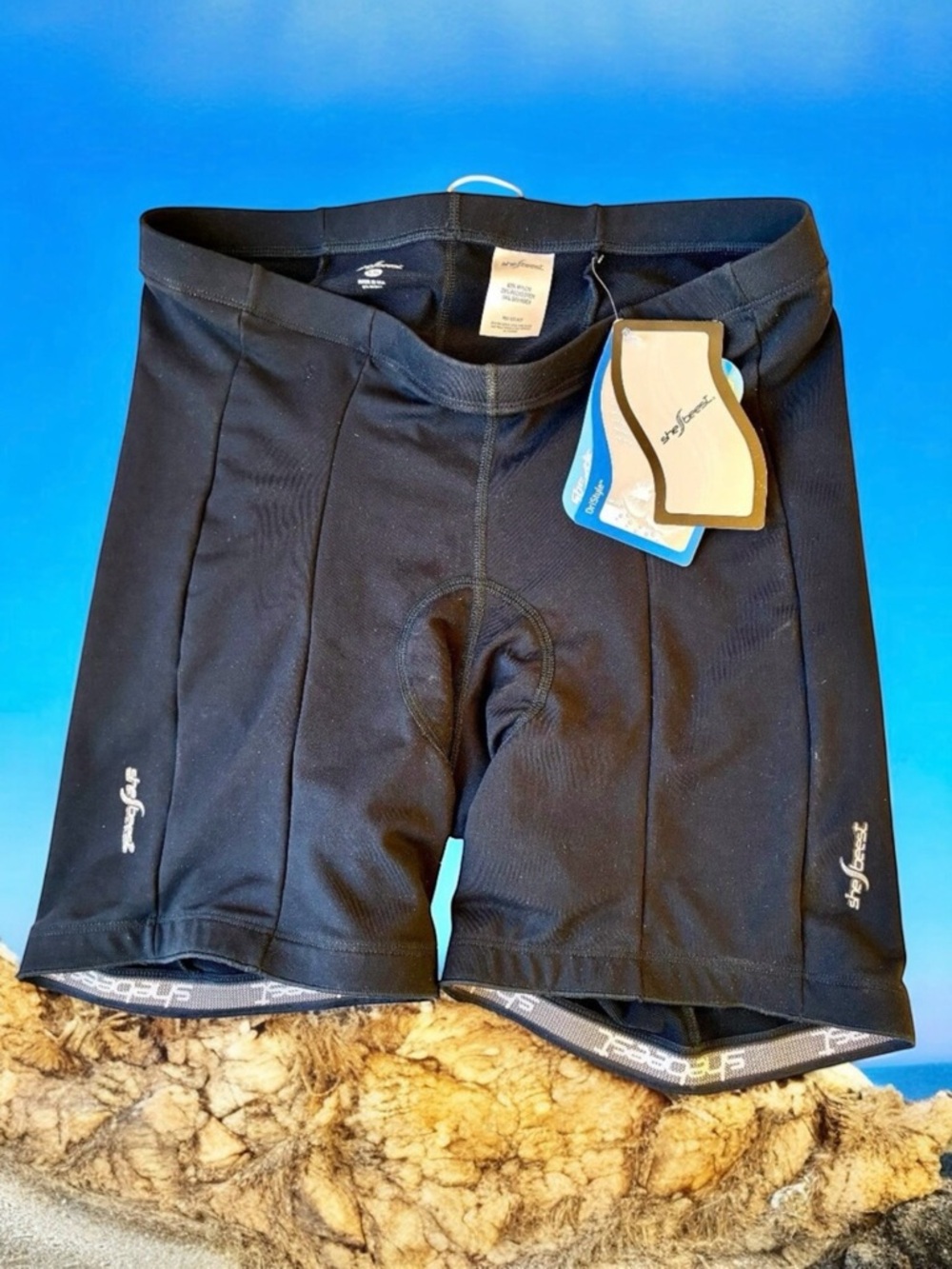 Shebeest Black Padded Cycling Bike Bicycle Shorts Dri-Style Womens XXL NEW